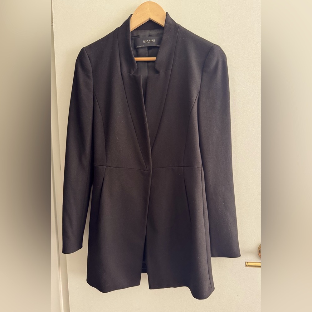 Zara Black Tailored Blazer Modern Minimalist Style